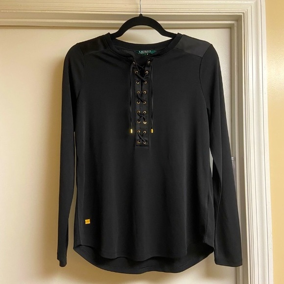 Lauren Ralph Lauren Tops - Lauren Ralph Lauren Lace-Up Top